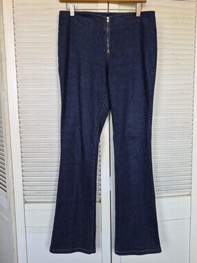 Tommy Jeans 2001 Vintage Y2K Low Rise Zip Up Flare Size 9 Rare